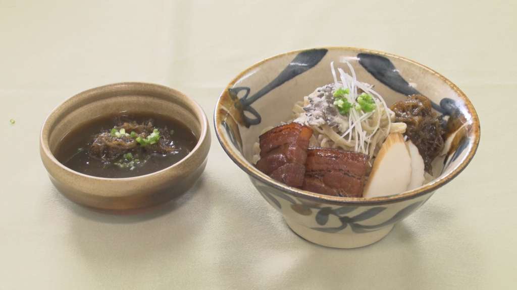 もずくそばつけ麺 沖縄県もずく養殖業振興協議会